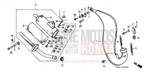 EXPANSIONSKAMMER (1) CR125RR de 1994